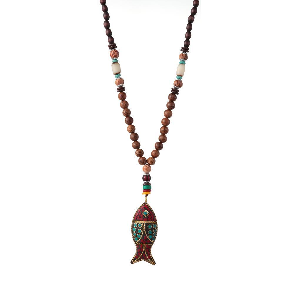 ORIENTLII Vòng cổ Phật Giáo Phong Cách Vintage