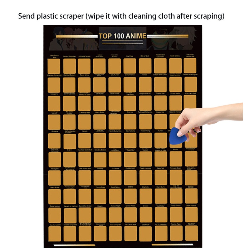 Áp Phích Lá Vàng Hình Anime kiss 16 53x23 38