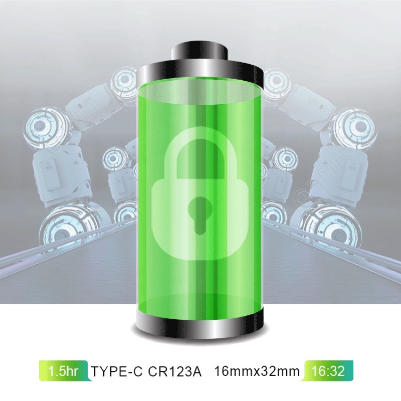 Bộ 2 Pin CR123A CR17345 CR16340 16340 Lithium cho Máy Ảnh