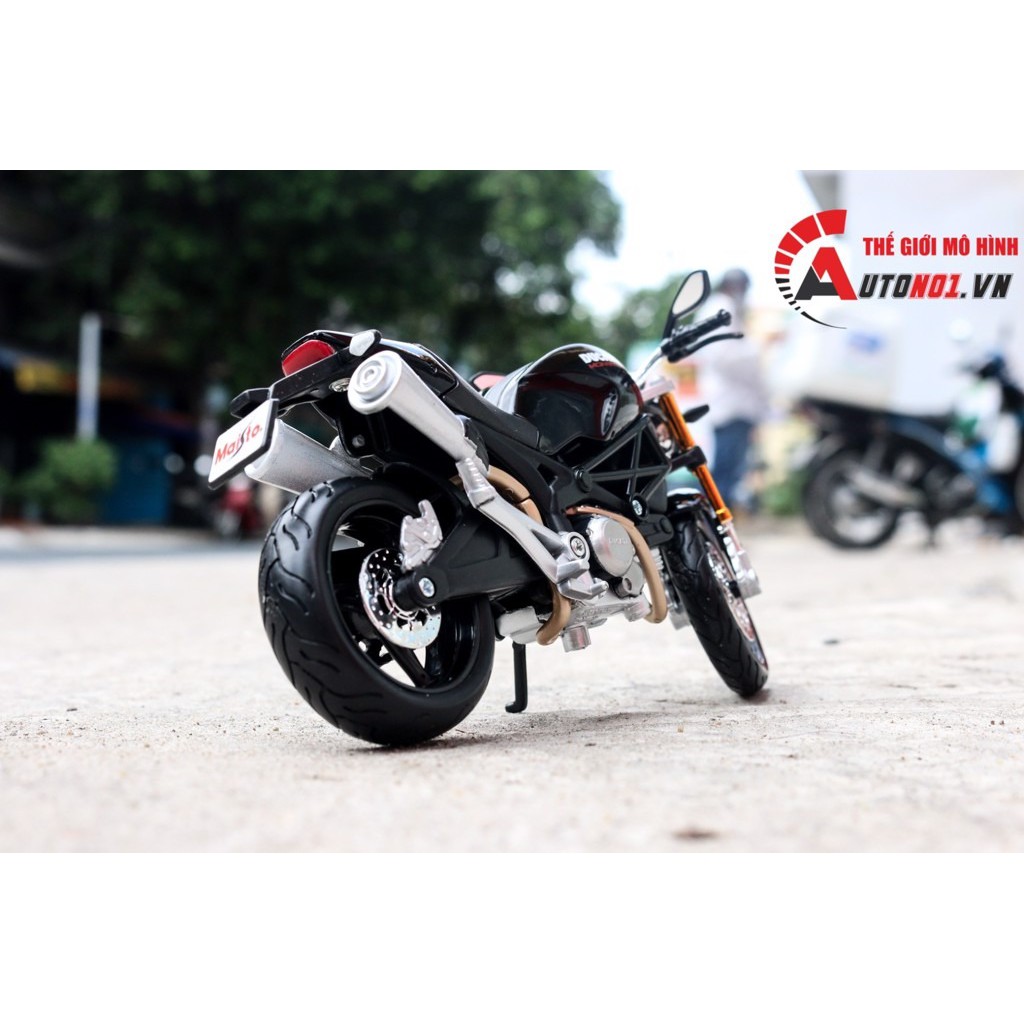 MÔ HÌNH XE DUCATI MONSTER 696 BLACK 1:12 MAISTO 1590