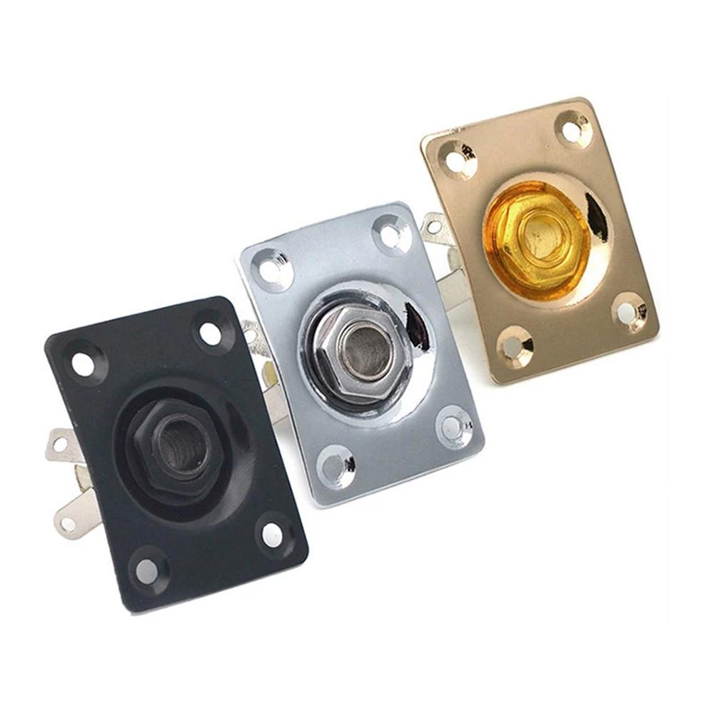 Đĩa Jack Cắm Đầu Ra Vuông 1 / 4 (6.35mm) Thay Thế Cho Đàn Guitar Điện Kèm Ốc Vít