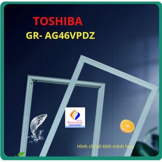 Ron cửa tủ lạnh toshiba gr-qg66vdaz kiểu gài