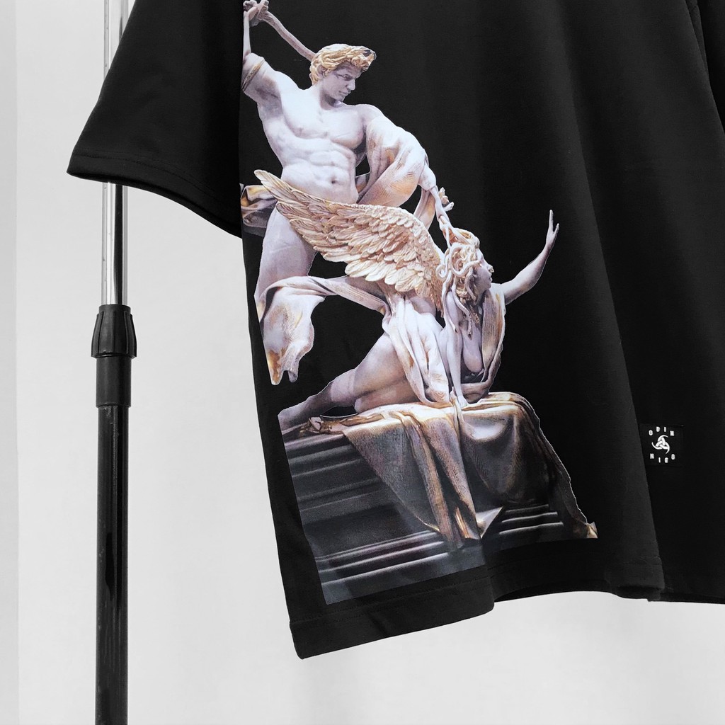 Áo thun Oversize in hình Medusa, áo phông nam cao cấp unisex, Odin Clothing