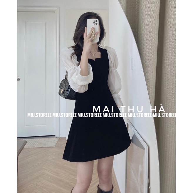 VÁY TIỂU THƯ PHỐI TAY VOAN XOÈ TẦNG VTTPTV