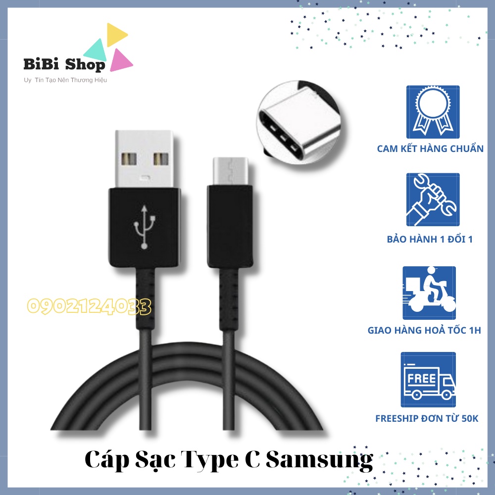 Cáp Sạc Type C - USB Samsung Chính Hãng Bảo Hành 3 Tháng 1 Đổi 1