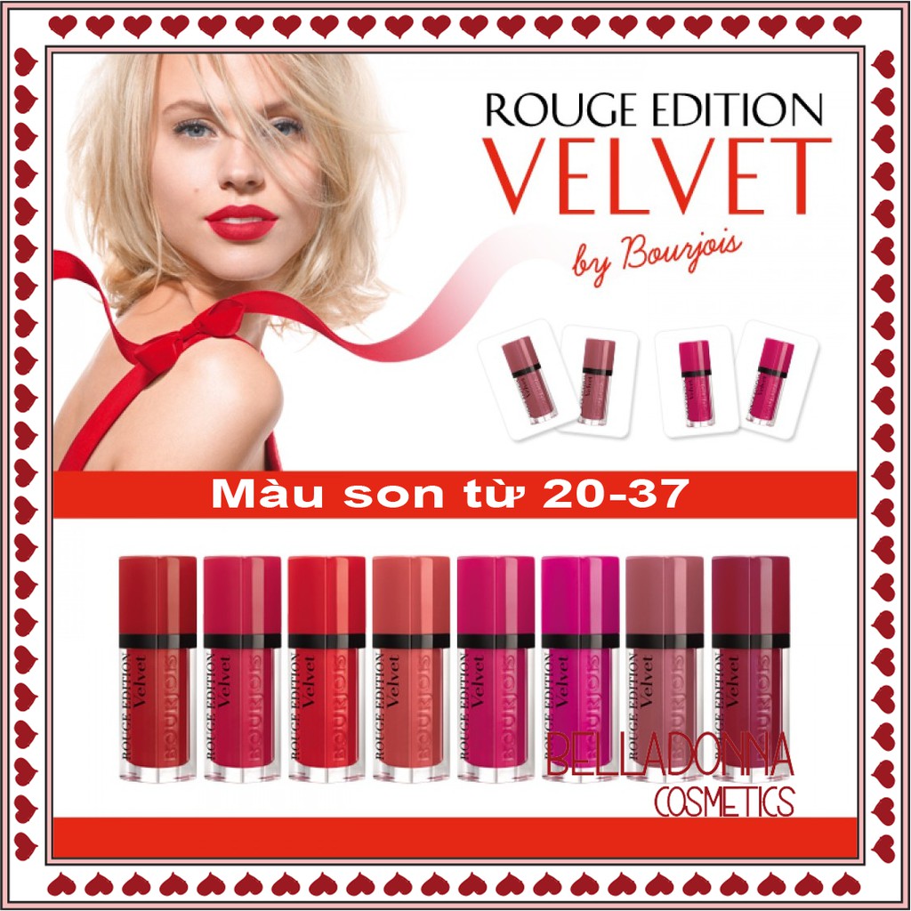 Son lì Bourjois Rouge Edition Velvet (Màu 20-37)