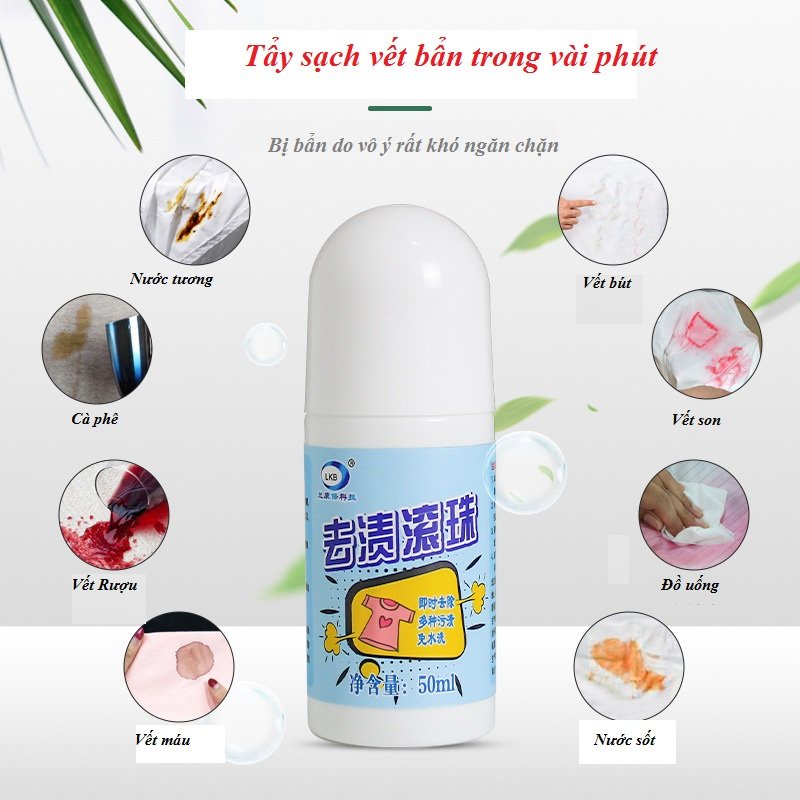 Lăn Tẩy Trắng Quần Áo, Tay Sạch Vết Bẩn Trong Vài Phút, Dạng Tẩy Khô, Đánh Sạch Mọi Vết Bẩn - CLEAR B SHOP