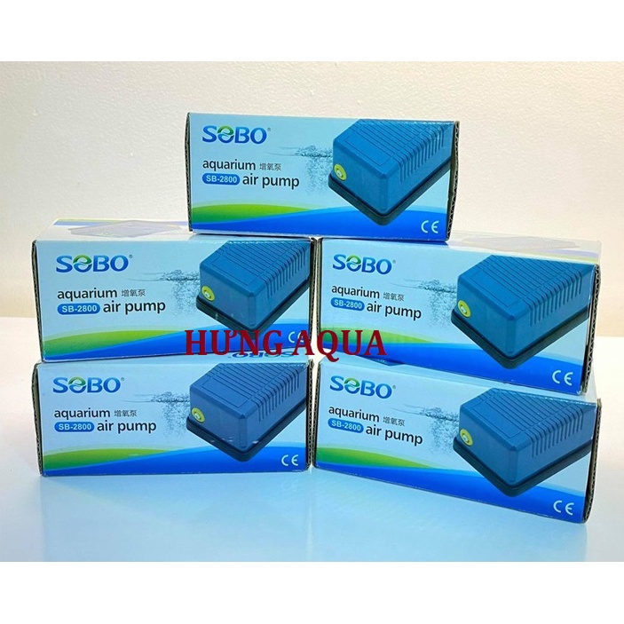 Máy sục oxy bể cá, sủi oxy mini SL/SB-2800 nhỏ gọn tiết kiệm điện, chạy êm khỏe (chọn combo dây + quả sủi) rẻ nhất