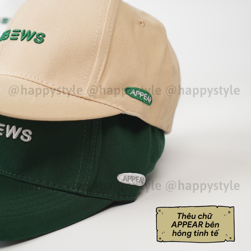Mũ lưỡi trai ❤️ Nón kết thêu chữ RAINBOWS chất kaki cao cấp form unisex nam nữ N95 - Happy Style