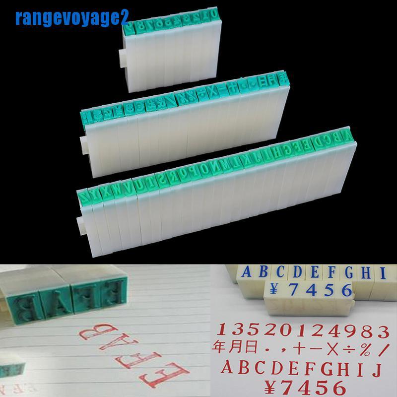 [ready stock] 1 Set English Alphabet Letters Numbers Rubber Stamp Free Combination Diy Craft【vn】