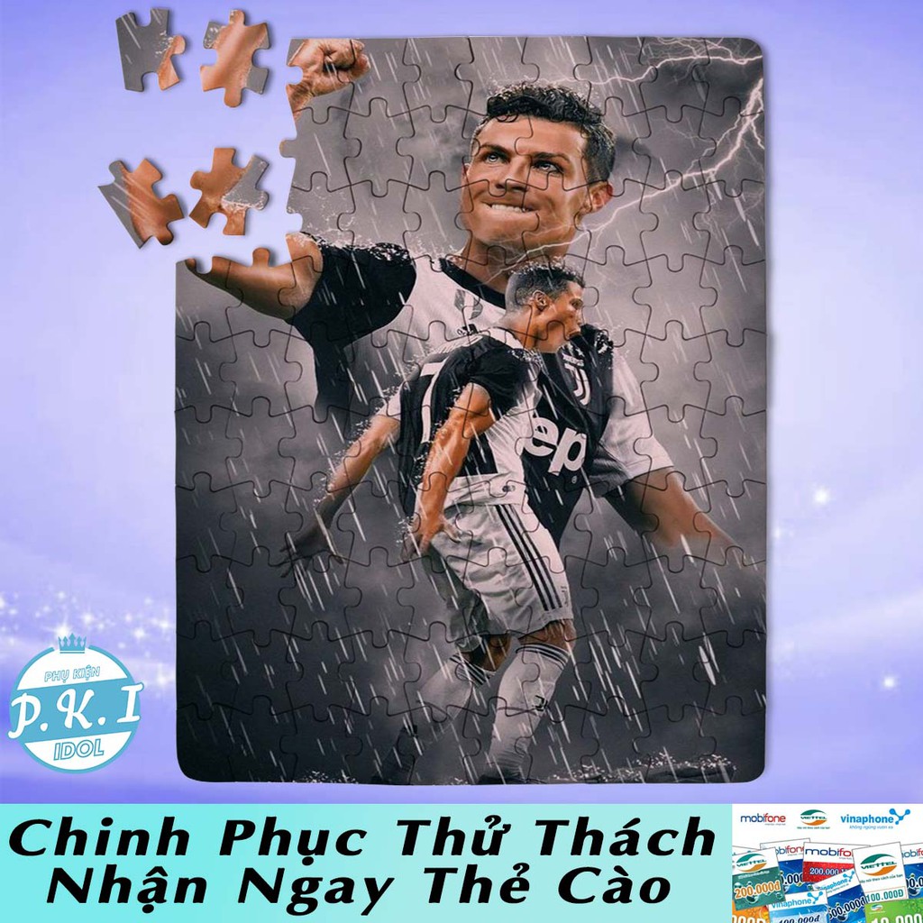 HÀNG XUẤT KHẨU - Tranh Ghép Hình Puzzle Cristiano Ronaldo - QUÀ TẶNG CAO CẤP CHO FAN ANH Cr7