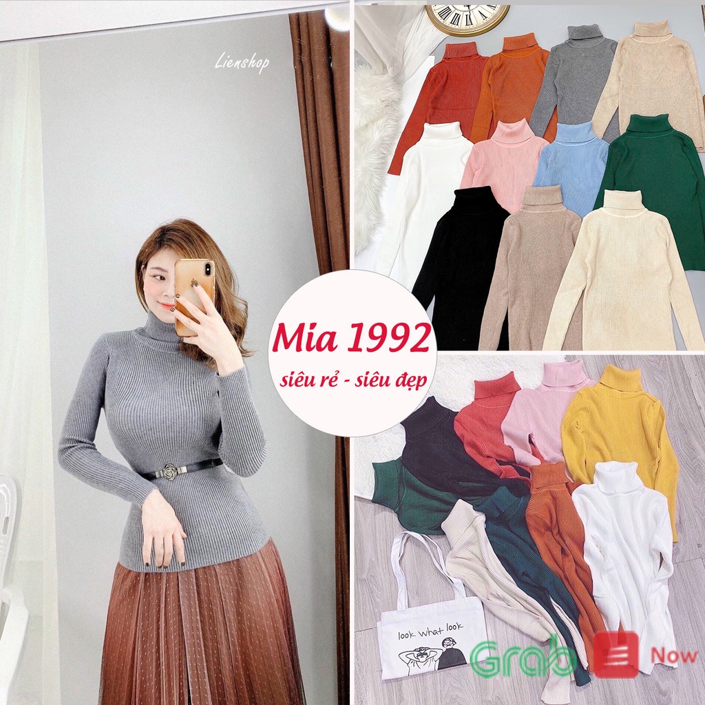 Áo len cổ lọ MIA1992 cao cấp - áo len cổ lọ nữ ôm dáng form co dãn phong cách Hàn Quốc | BigBuy360 - bigbuy360.vn