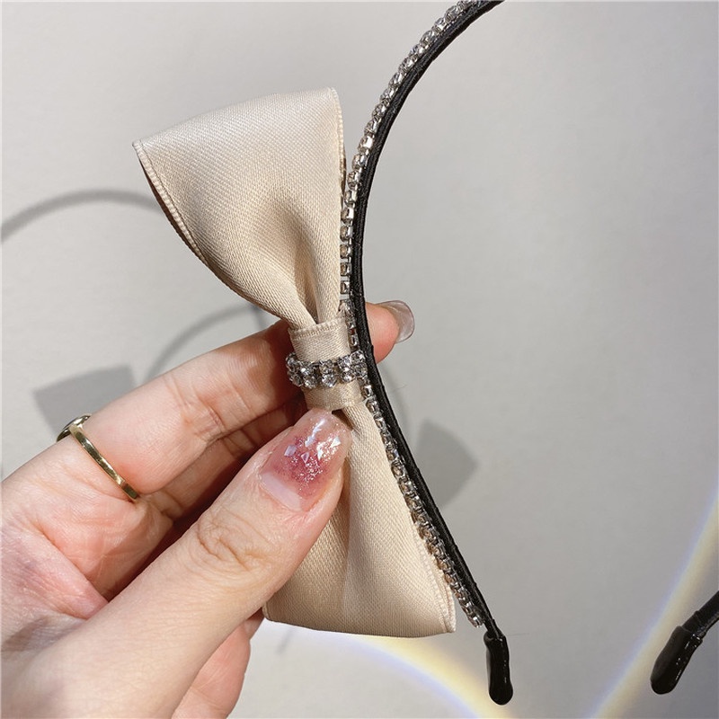 Băng Đô Nơ Đính Đá Phong Cách Hàn Quốc Xinh Xắn