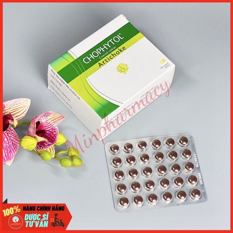 Viên uống CHOPHYTOL Artichaut lợi tiểu, thông mật, mát gan (sản xuất tại Pháp) hộp 180 viên - Minpharmacy