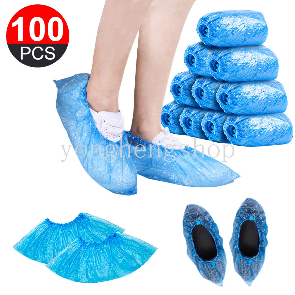 Bộ 100 Bọc Giày Chống Nước Chống Bụi Dùng Một Lần Tiện Dụng