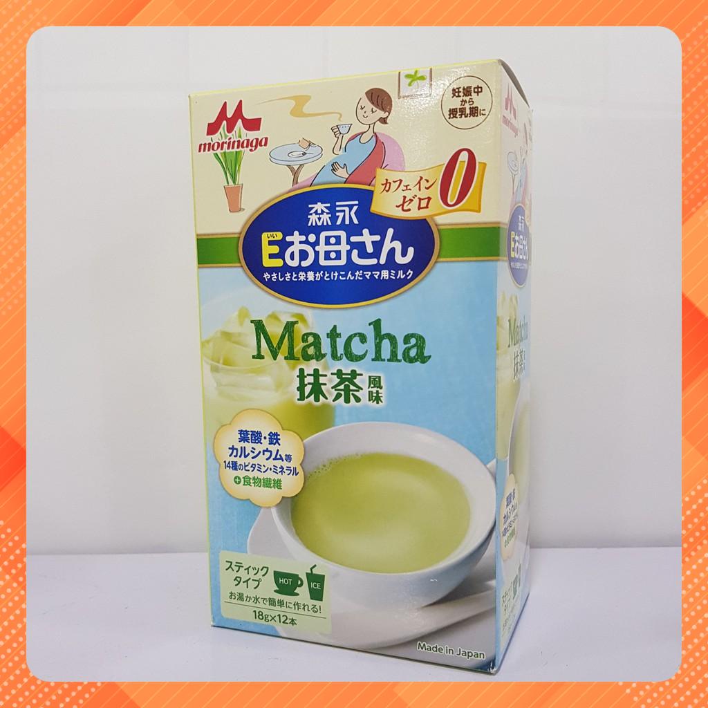 Sữa Bầu Morinaga Vị Matcha ( 18g*12 gói ) Nhật Bản