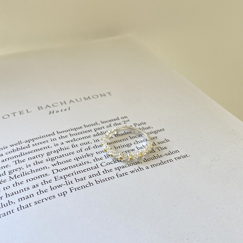 1 Nhẫn Hở Hình Hoa Cúc Dễ Thương Ngọt Ngào Có Thể Điều Chỉnh Cho Nữ