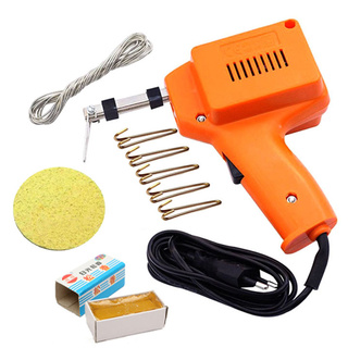 Combo Bộ máy hàn xung 220V 100W (1 máy hàn xung, 1 túi thiếc ashahi nhỏ, 1 bọt biển tròn, 5 mũi hàn xung, 1 nhựa thông)