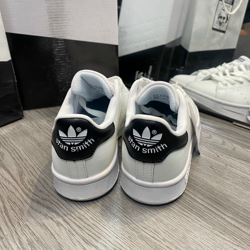 | CÓ SẴN - ẢNH THẬT | Giày thể thao adidas stan smith bản đẹp gót đen xanh full box - bill giấy gói