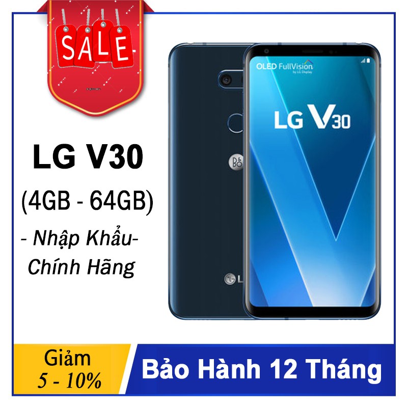 Freeship Điện thoại : LG V30 Bản Hàn: Ram 4GB, 64G Chính Hãng Mới Tinh Siêu Phẩm 2 Màn Hình