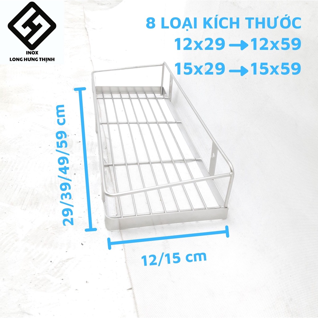 Kệ đựng gia vị INOX "ĐẶC" CAO CẤP, cứng cáp, , kệ đựng đồ dùng gia vị phòng bếp sáng bóng tiện lợi