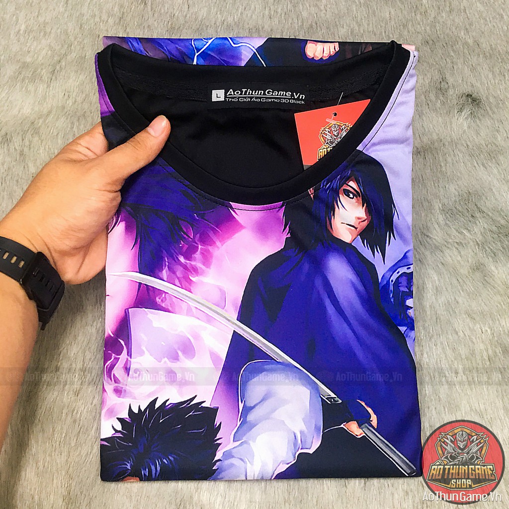 Áo thun Naruto Sasuke Retsude 3D Đen, Gaara, áo phông Anime Manga có size bé cho trẻ em mới nhất (Shop AoThunGame