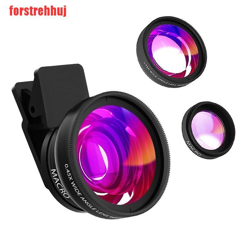 Ống Kính Góc Rộng 0.45x Wide Angle + 12.5x Cho Điện Thoại 2 Trong 1