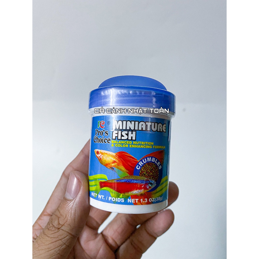 THỨC ĂN CHUYÊN CHO CÁ THỦY SINH MINIATURE FISH PROCHOICE ĐÀI LOAN 38G