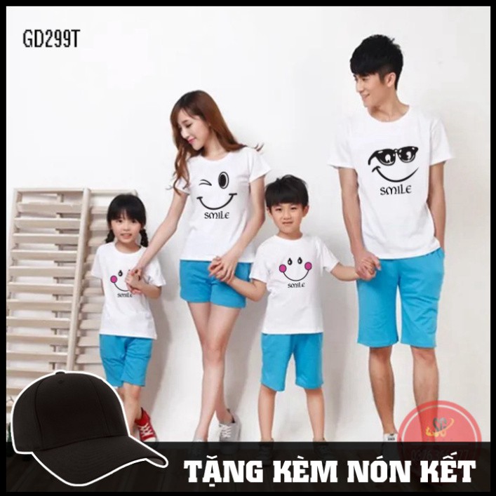 Takan Store Áo gia đình 4 người đủ size - màu trắng(GD299T) Takan Store