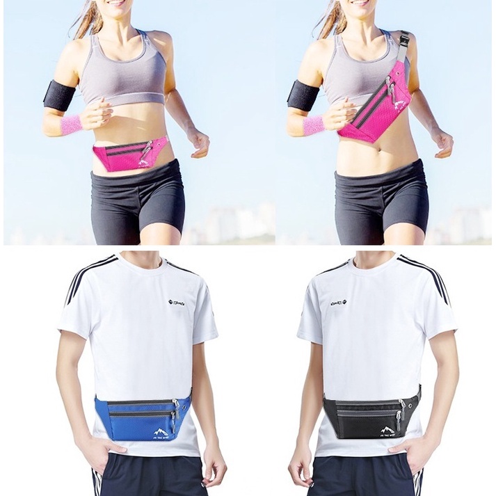 Túi đeo hông, đeo bụng thể thao, đeo chéo cao cấp nhiều ngăn chất liệu canvas mềm cho nam nữ | BigBuy360 - bigbuy360.vn