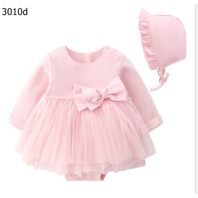 Set body kèm mũ cho bé 9-12m