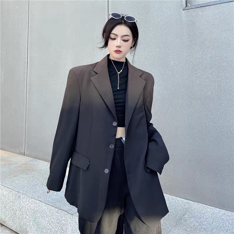 TKLIHN Áo khoác VEST ulzzang OVERSIZE loang màu phong cách FASHIONITA 2022 Áo khoác BLAZER ULZZANG
