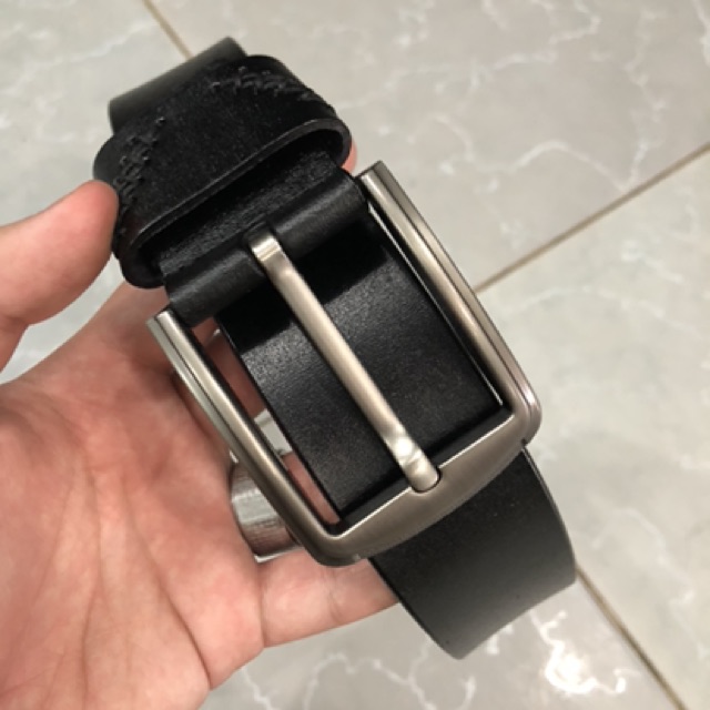 Thắt lưng da nam hàng hiệu The Blues (Màu đen)