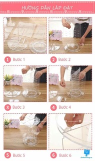 Kệ mỹ phẩm xoay 360