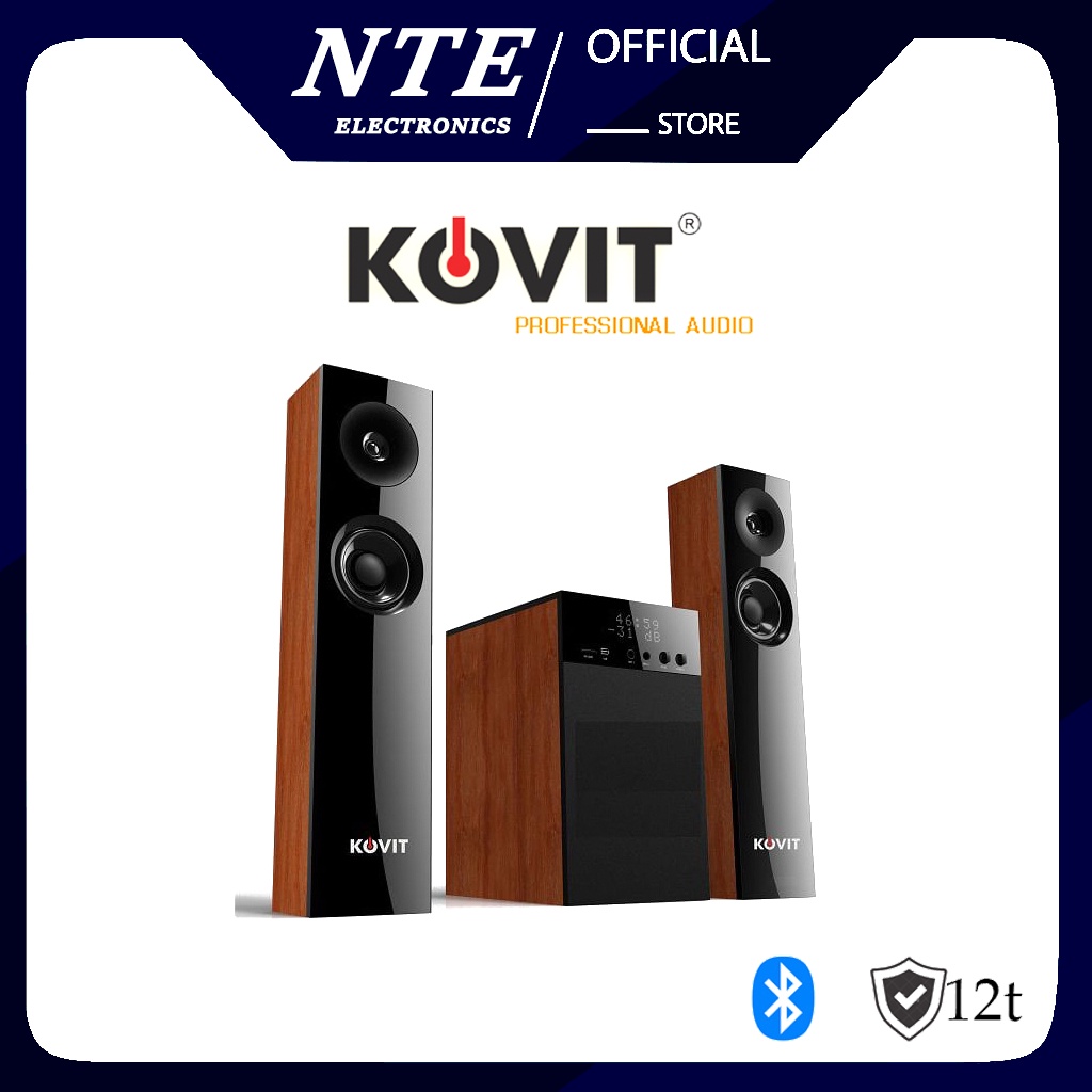 Dàn loa vi tính 2.1 KOVIT KS 819 - Nghe nhạc cực phê, có hát Karaoke, Bass mạnh, Treble hay, có kết nối BLUETOOTH