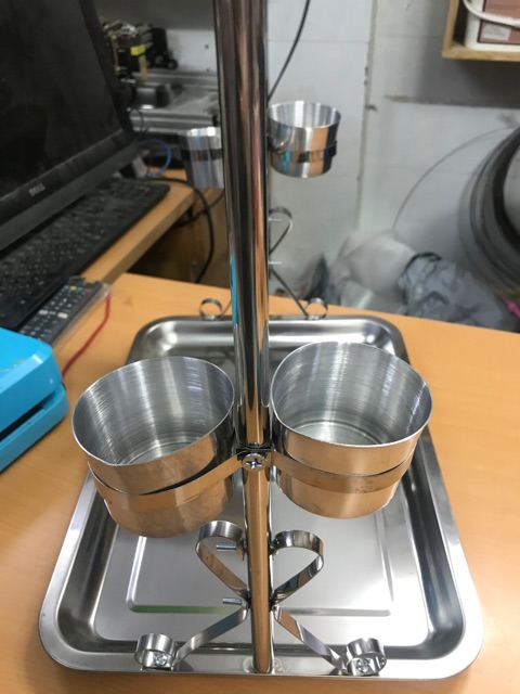 Cầu đứng inox nhỏ , trung , đại cho vẹt.