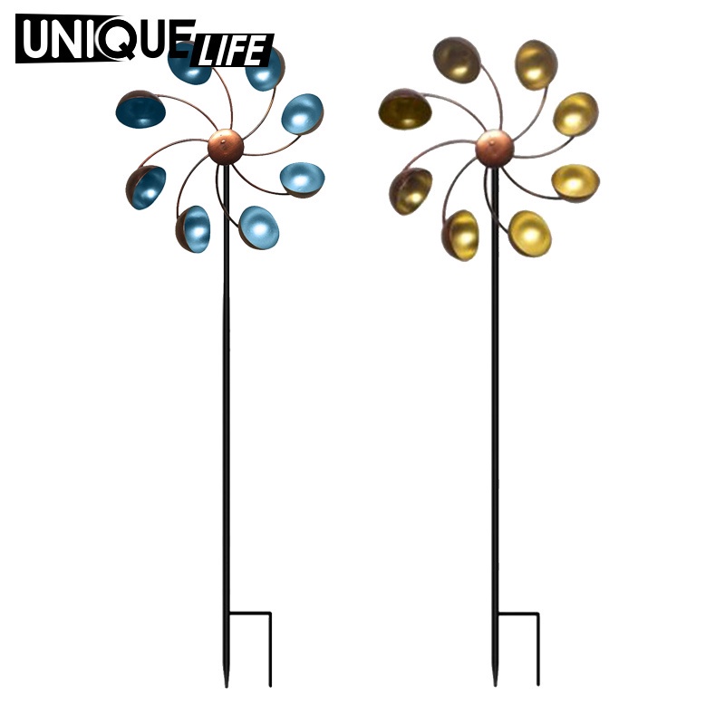 Cối Xay Gió Kim Loại Trang Trí Lối Đi Sân Vườn Thư Giãn Tâm Trạng