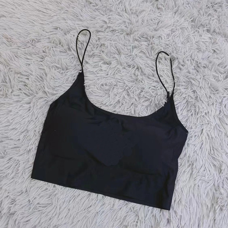 Áo Hai Dây In Họa Tiết Chéo Có Đệm Ngực D0308 Quyến Rũ Cho Nữ