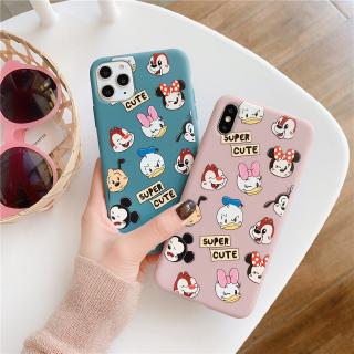 Ốp lưng iphone 11 11pro 6 6s 7plus 8 plus X Xr Xs Max Phim hoạt hình siêu dễ thương Mickey và Donald Duck TPU Soft Phone