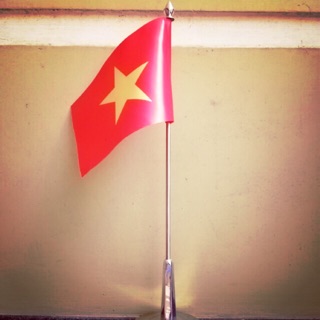 Cờ để bàn các nước inox (Ảnh thật)