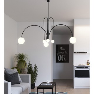 Đèn thả trần hiện đại 6 bóng THCN130 ( tặng kèm bóng led)