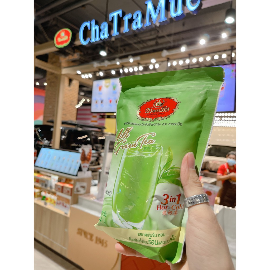 Bột Trà Thái  xanh pha sẵn 3in1 Milk Green Tea Chatramue 500g