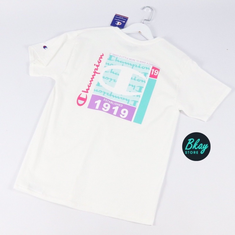 Áo thun Champion Retro Colorblock- 100% Authentic