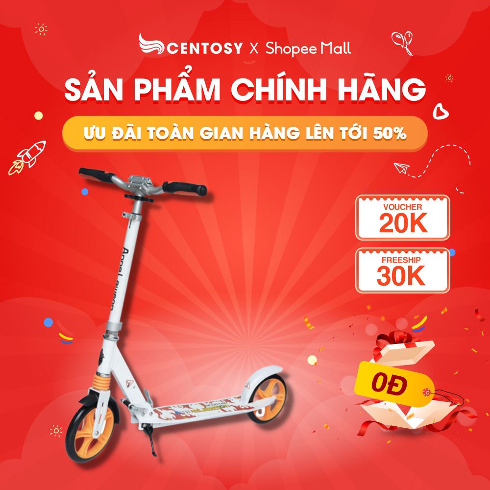 Xe Trượt Scooter Người Lớn Cao Cấp - Centosy Scooter ALS Y5 - Màu Sắc Nổi Bật, Gấp Gọn Tiện Lợi