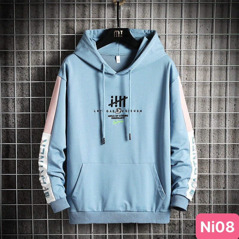 [hình thật] Áo hoodie nam nữ có mũ chất thun da cá mặc mát quanh năm