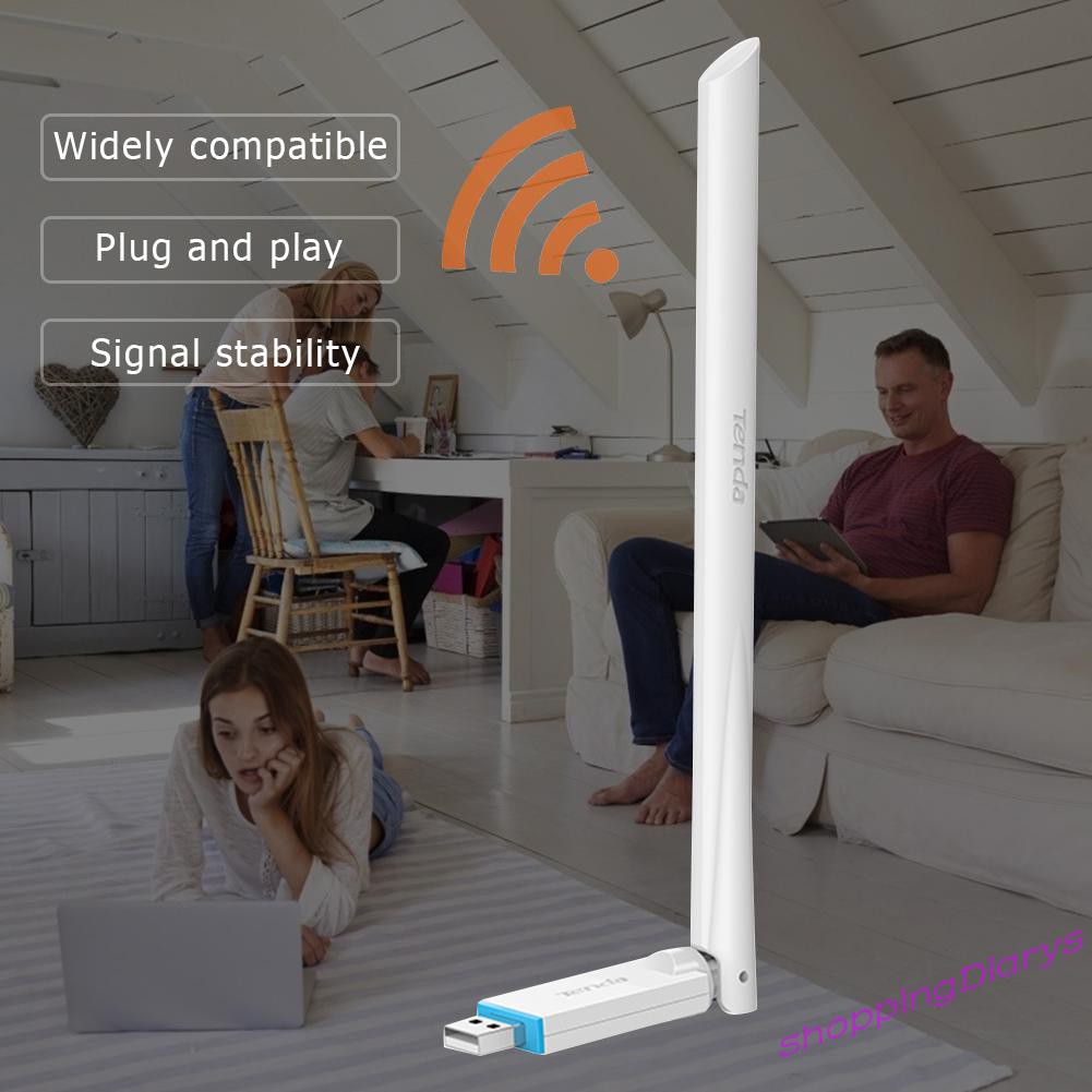 Usb Wifi Sh Tenda U2 Usb 2.0 Có Ăng Ten 6dbi