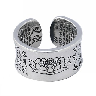 Nhẫn phật khắc đài sen phong thủy
