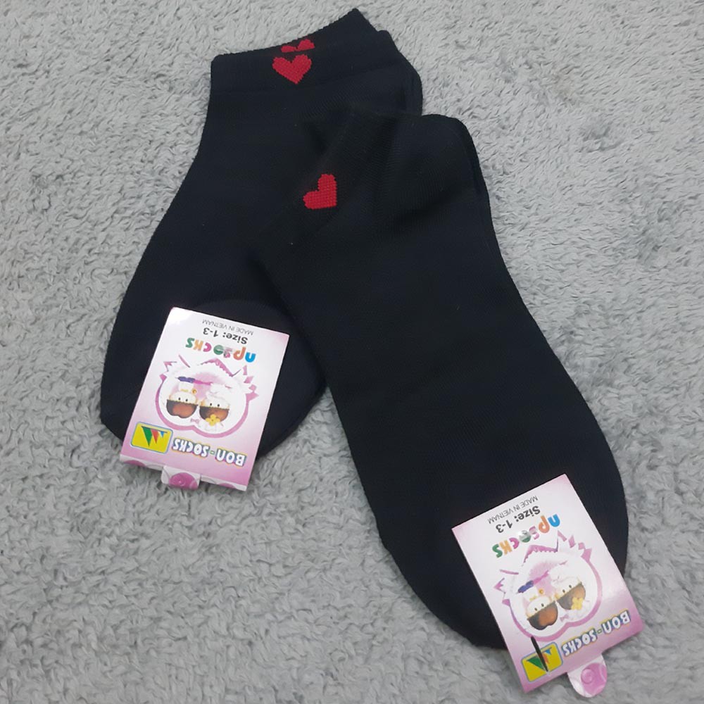 Combo 5 Đôi Vớ Tất Nam Cổ Ngắn Thêu Trái Tim Thời Trang TC1072