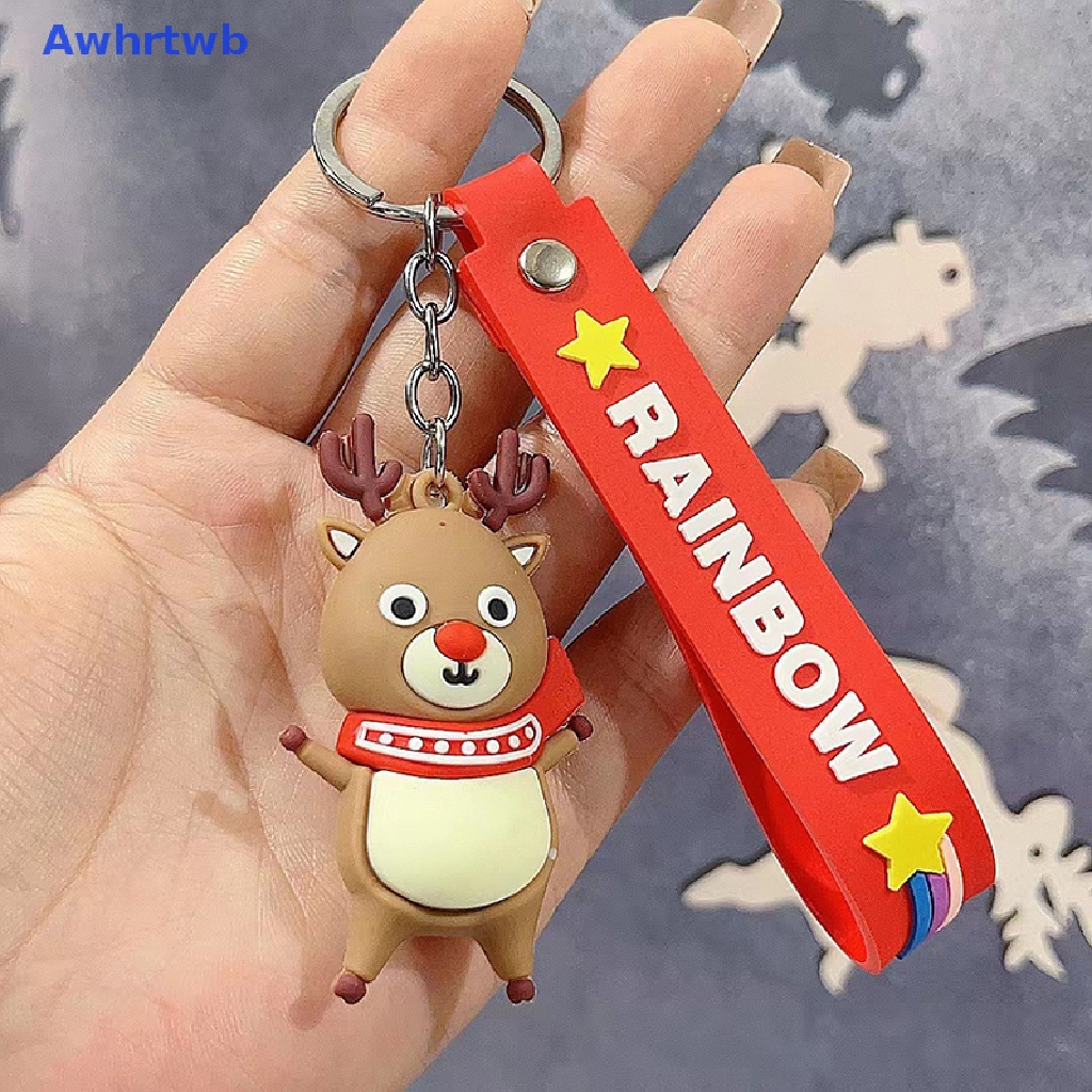 Móc Khóa Hình Ông Già Noel Dễ Thương Dùng Trang Trí Cây Thông Giáng Sinh Mới