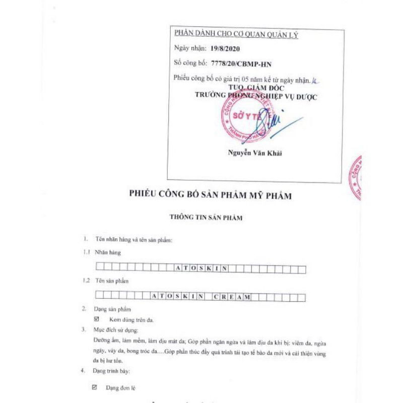 Atoskin - Bộ sản phẩm viêm da cơ địa